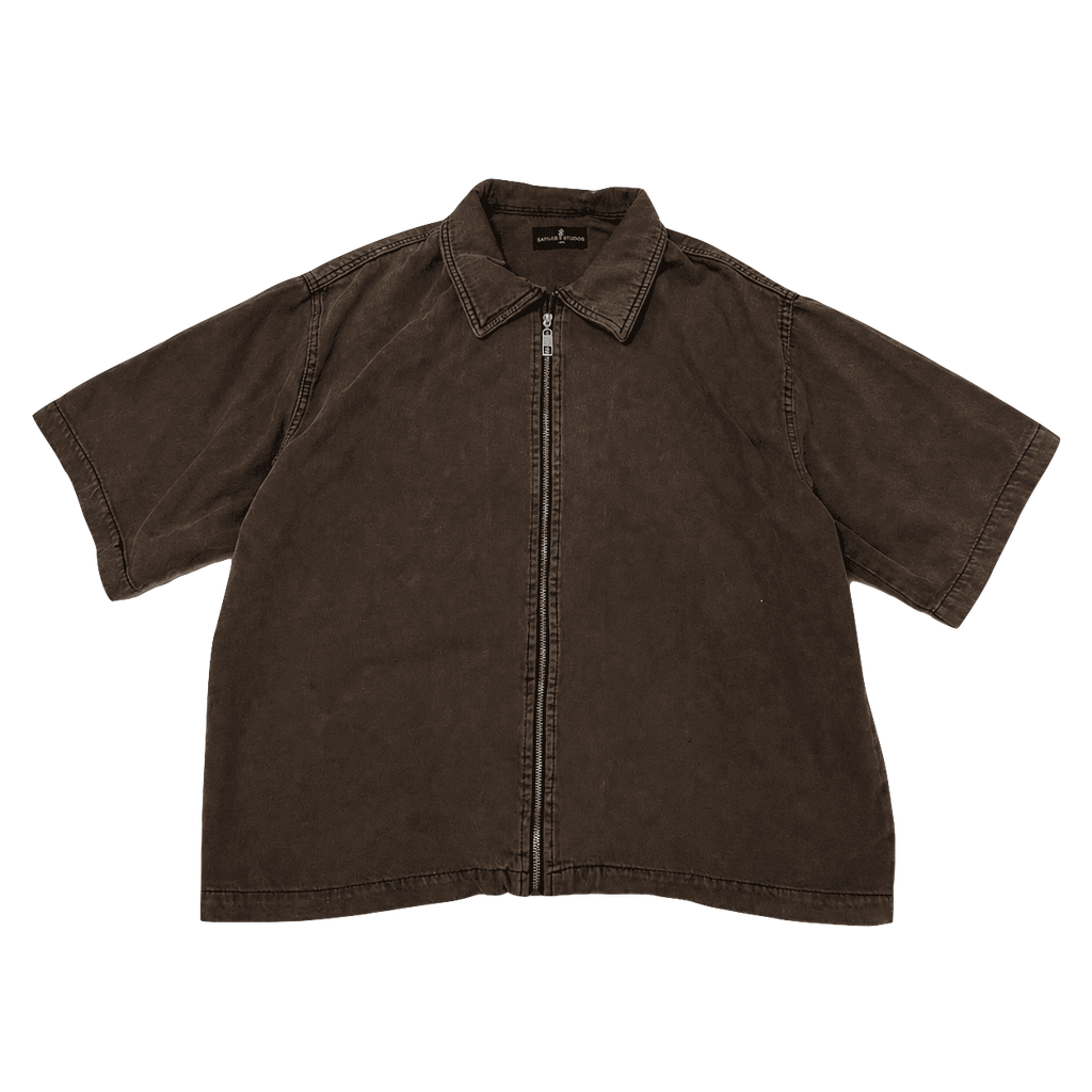 Brown Denim Shirt