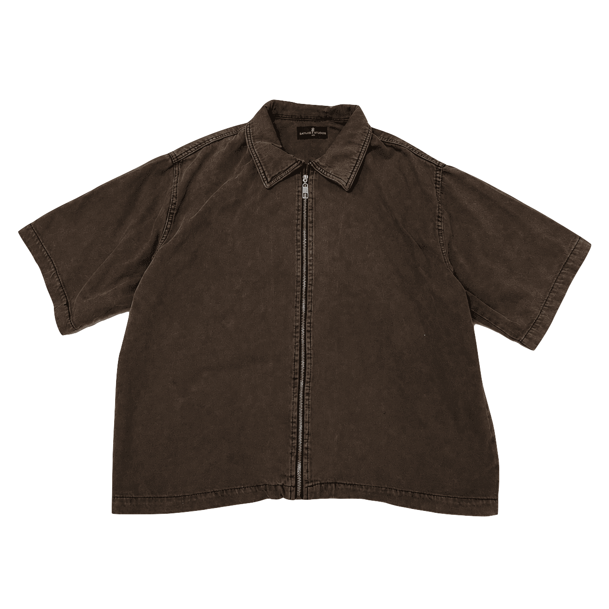 Brown Denim Shirt