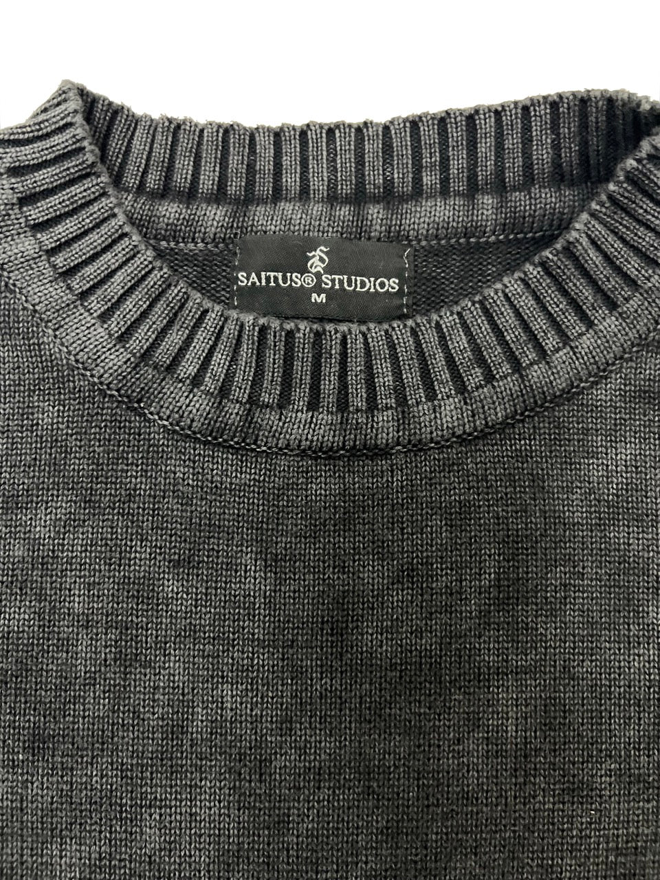 ACID WASHED KNITWEAR SWEATER