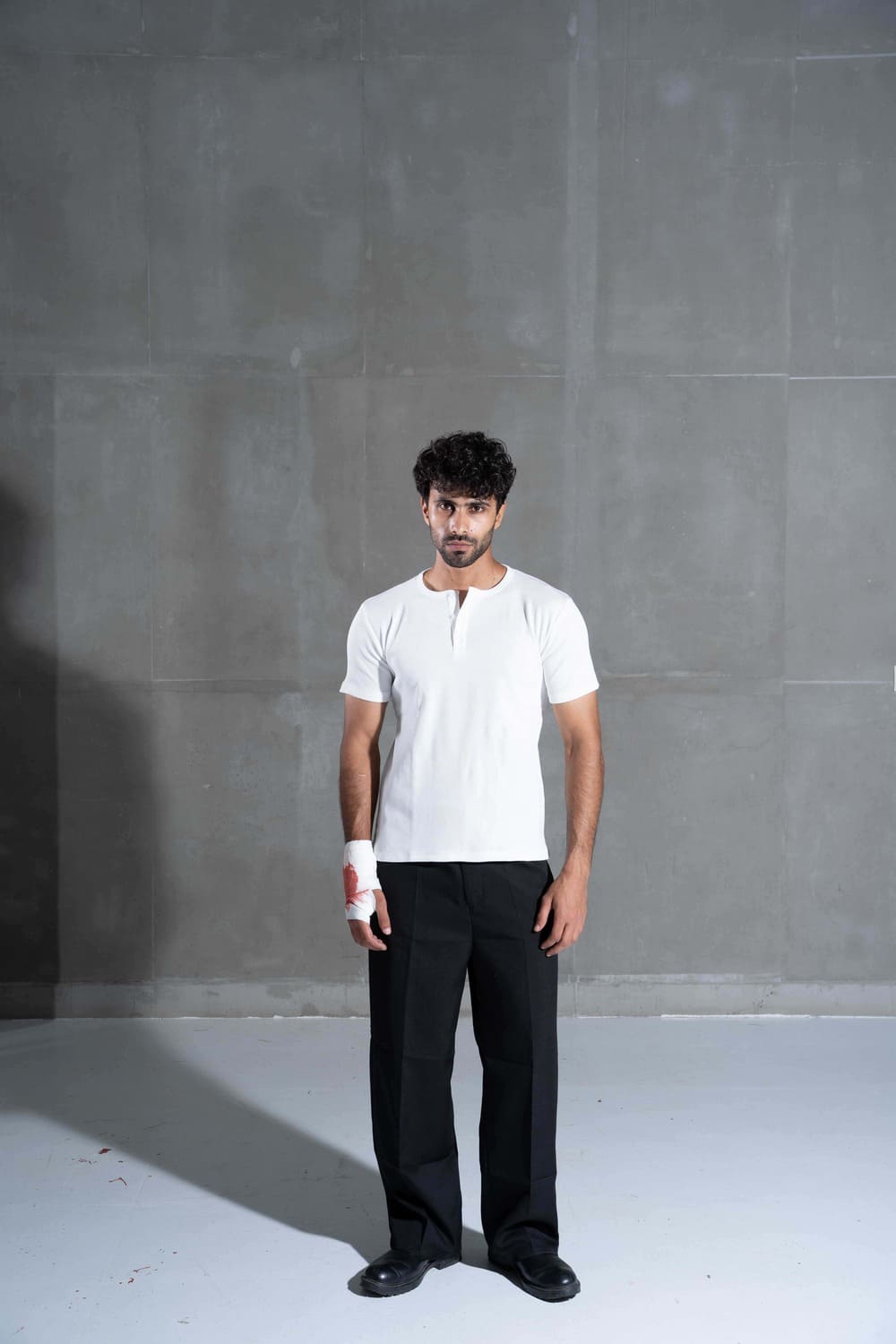 White Henley Shirt