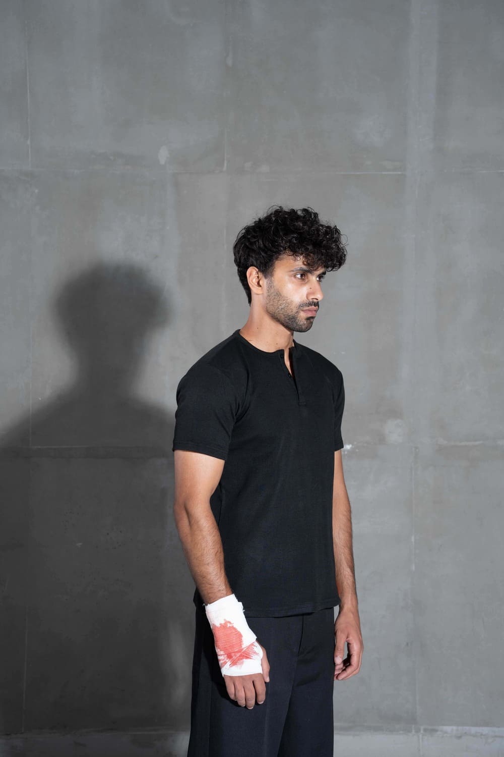 Black Henley Shirt