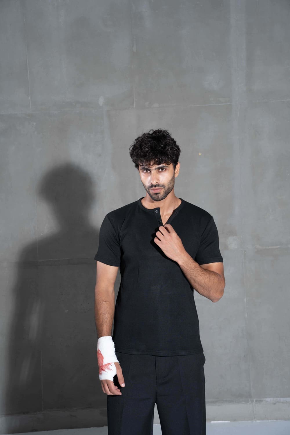 Black Henley Shirt
